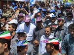 حضور گسترده و وپر شور پرسنل سازمان پارک ها و فضای سبز شهرداری ارومیه در راهپیمایی روز قدس