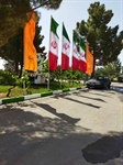 نصب پرچم های جمهوری اسلامی ایران در دهکده ساحلی چیچست