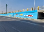 اجرای نقاشی دیواری در پل آذربایجان