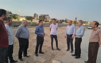 بازدید رئیس سازمان از  از عملیات کاشت پارکهای جدید الحداث در سطح شهر